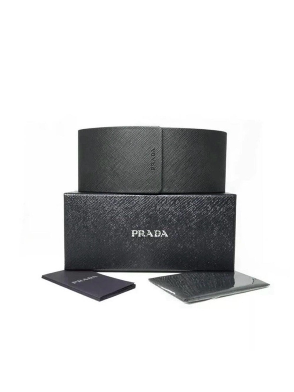 Prada Black Rectangular-Edge Sunglasses - Picture 6 of 6